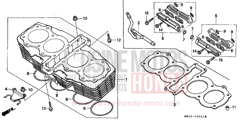 ZYLINDER von CB Seven Fifty CANDY WAVE BLUE (PB161) von 1994
